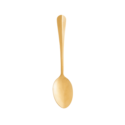 Jogo 6 Colheres Positano Dourada 18cm