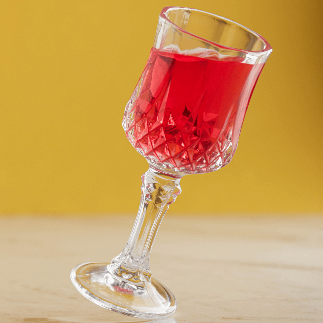 Jogo 6 Taças para Licor de Vidro Diamante 60ml