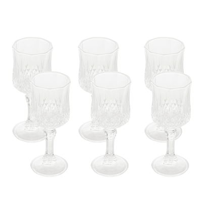 Jogo 6 Taças para Licor de Vidro Diamante 60ml