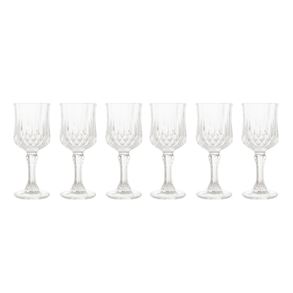 Jogo 6 Taças para Licor de Vidro Diamante 60ml