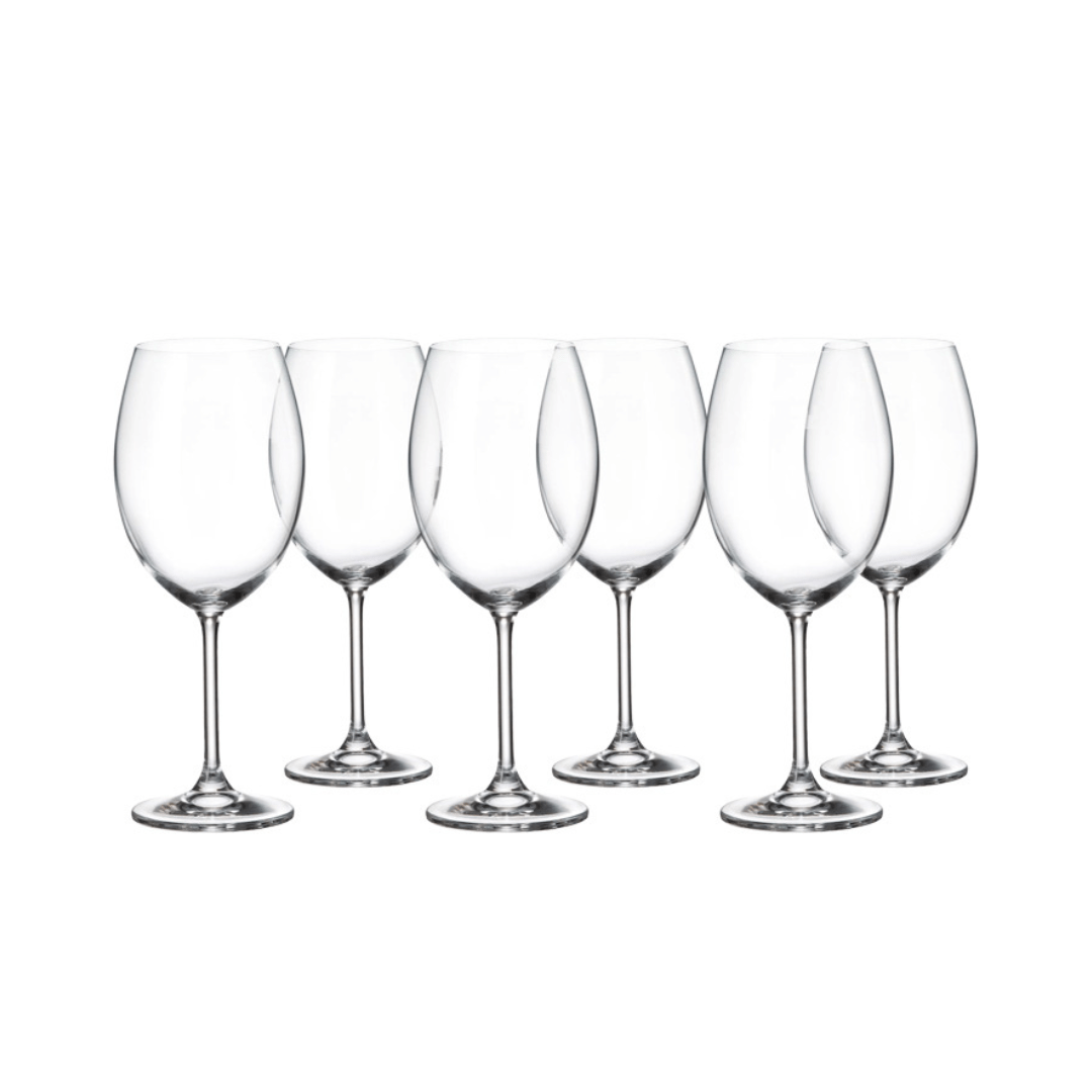 Jogo 6 Taças para Vinho Bordeaux Gastro Cristal 580ml