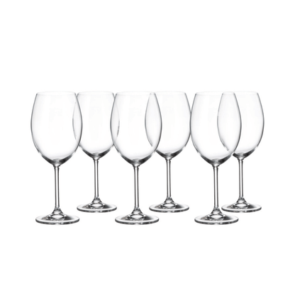 Jogo 6 Taças para Vinho Bordeaux Gastro Cristal 580ml