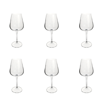 Jogo 6 Taças para Vinho Branco Ardea em Cristal 450ml Full Fit 57984