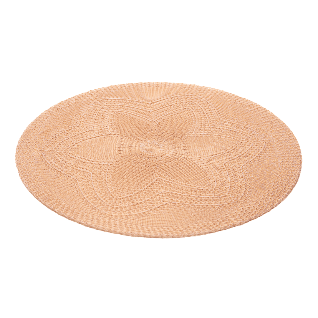 Jogo Americano Redondo Fiore Marrom 38cm