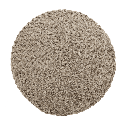 Jogo Americano Leaf Redondo Bege - 38 cm