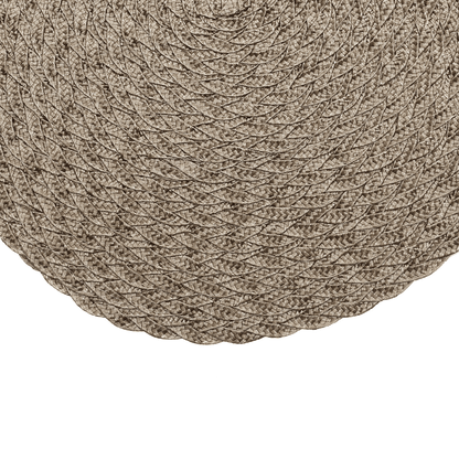 Jogo Americano Leaf Redondo Bege - 38 cm
