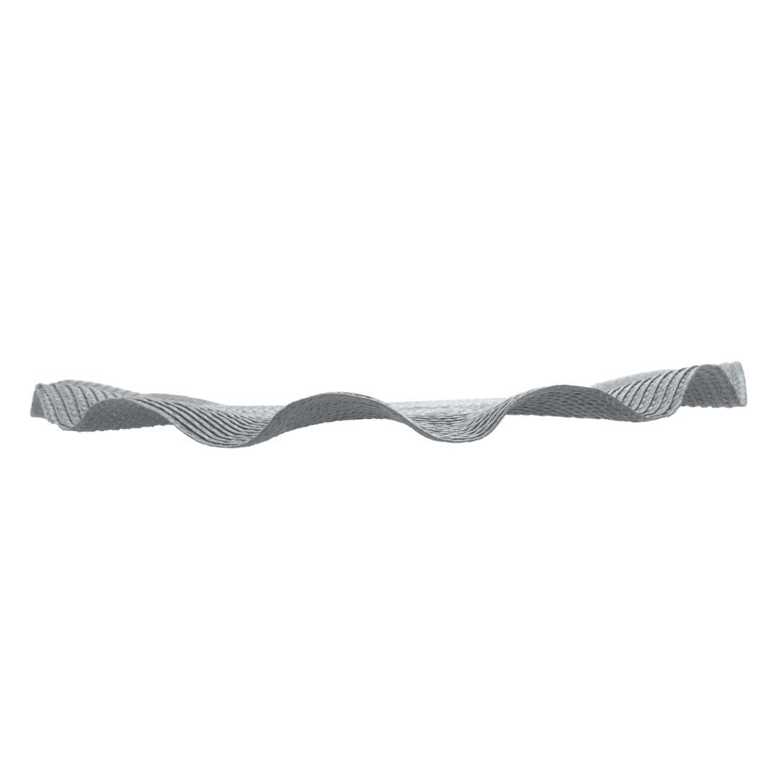 Jogo Americano Redondo Babado Prateado 38cm