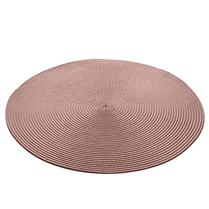 Jogo Americano Redondo Fresno Taupe 38cm