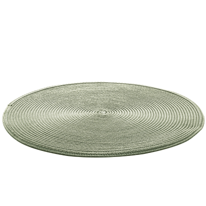 Jogo Americano Redondo Poliester Fresno Verde 38cm