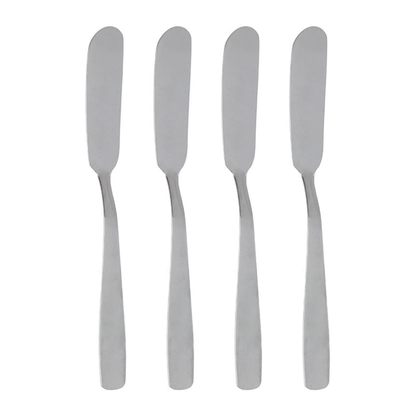 Jogo de Facas Espátula para Manteiga Inox 15cm 4 Peças