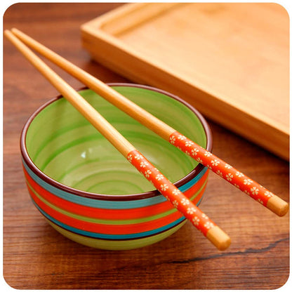 Jogo de Hashi 10 Peças Colorido 24cm
