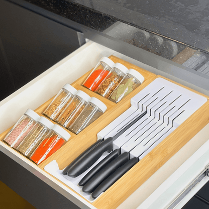 Organizador de Facas Keep em Bambu 38,5cm
