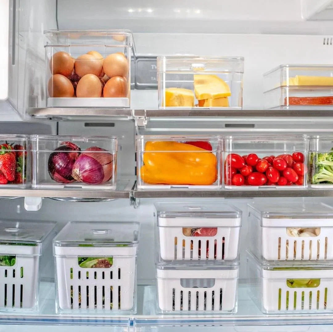 Kit 2 Organizadores Clear Fresh com Cesto 5 Litros