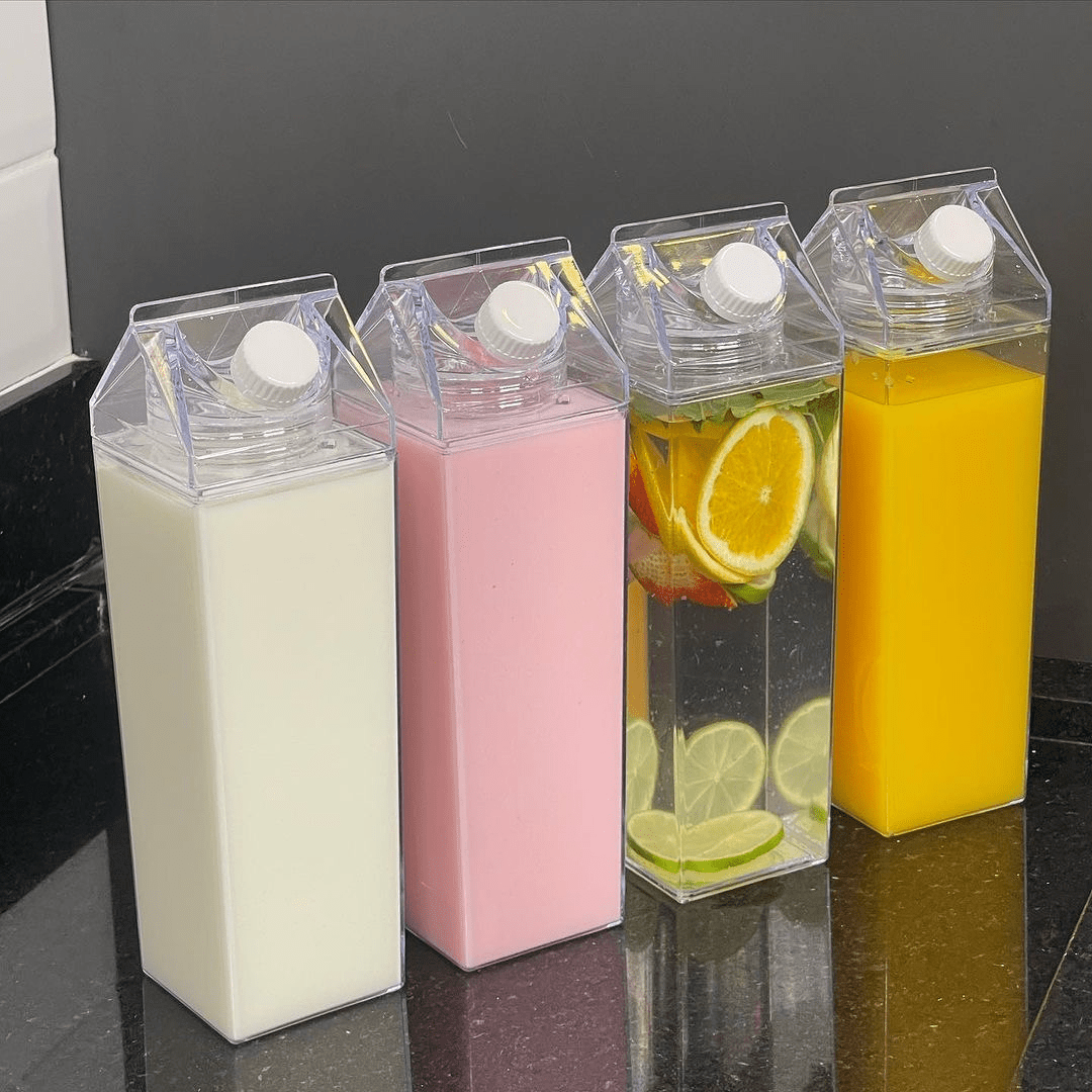Kit 4 Garrafas para Bebidas Decorativa My Box 1 Litro