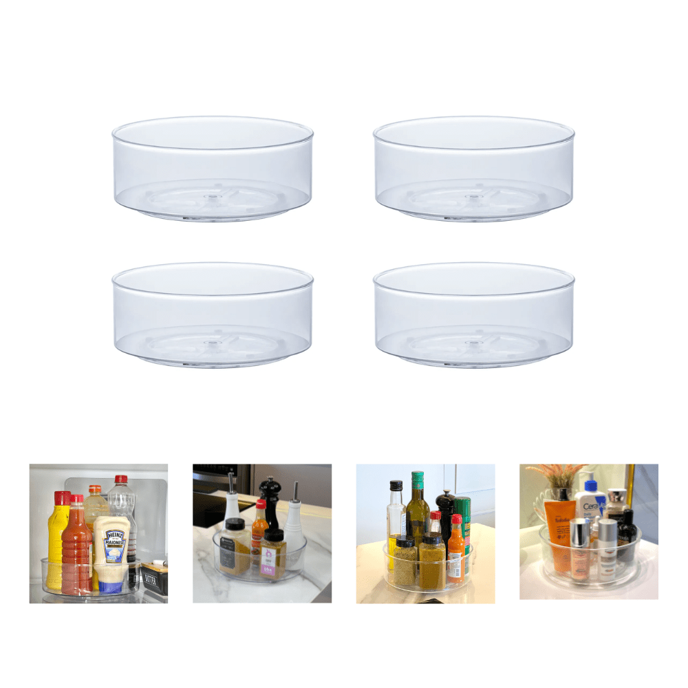 Kit 4 Organizadores Giratórios 23,5cm x 9cm