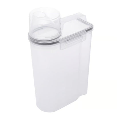 Kit 4 Potes Herméticos Porta Mantimento com Copo Medidor 2,5 Litros