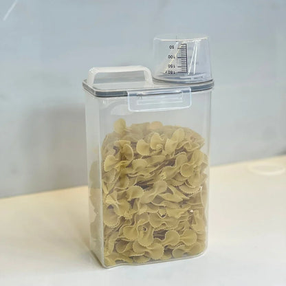 Kit 5 Potes Herméticos com Copo Medidor 2,5 Litros