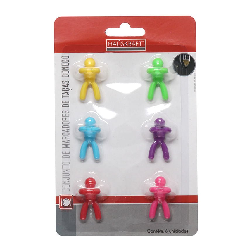 Kit Marca Taça de Silicone 6 Peças