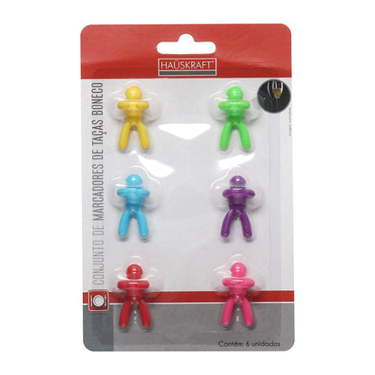 Kit Marca Taça de Silicone 6 Peças