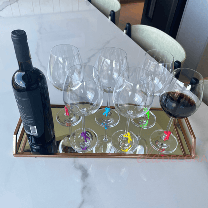 Kit Marca Taça de Silicone 6 Peças