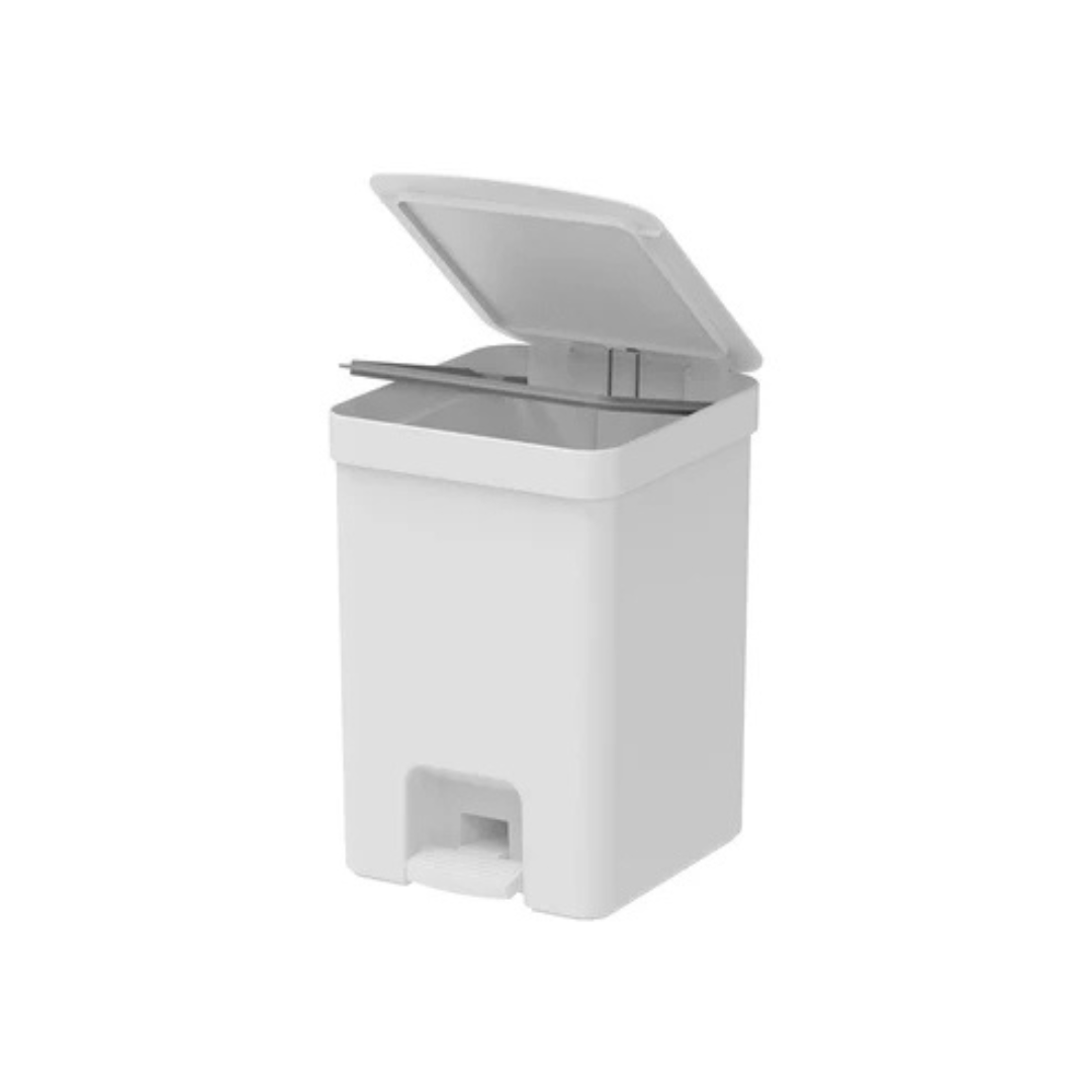 Lixeira de Pedal Trium Branco 12 Litros