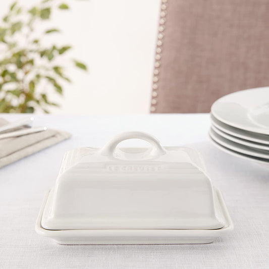 Manteigueira Cerâmica Branca Le Creuset