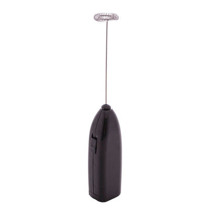 Mini Mixer Elétrico para Bebidas em Aço Inox e Plástico Preto