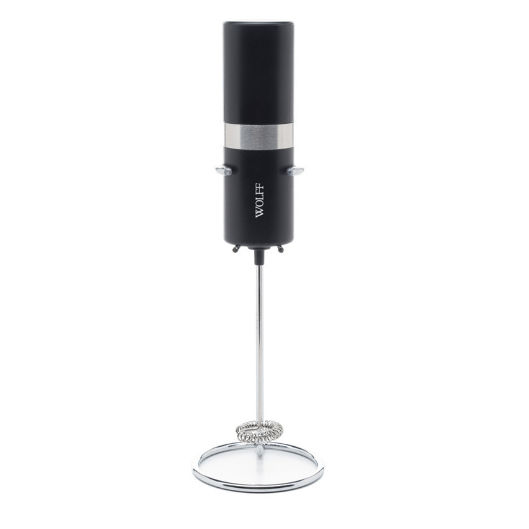 Mixer Elétrico para Bebidas em Aço Inox e Plástico com Suporte