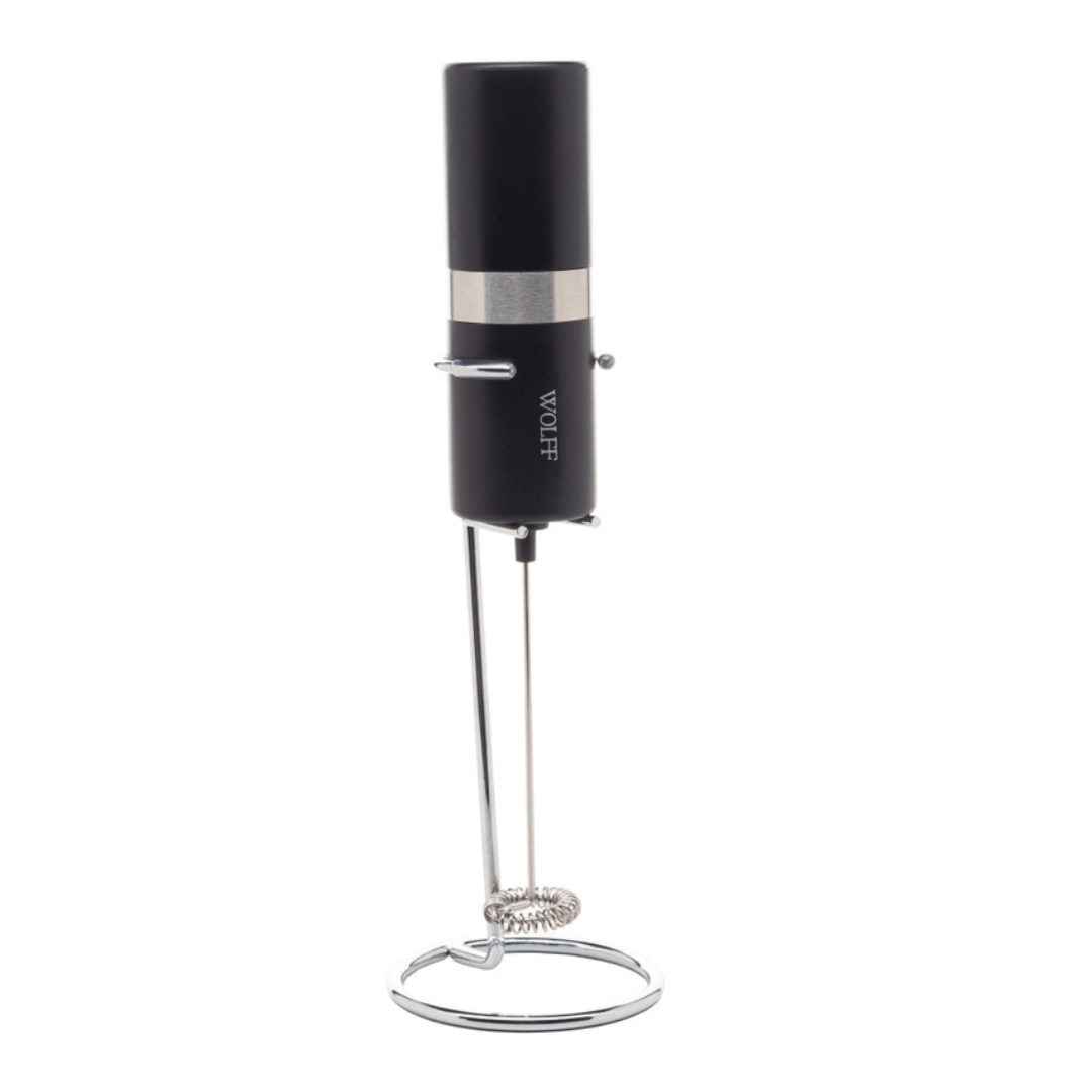 Mixer Elétrico para Bebidas em Aço Inox e Plástico com Suporte