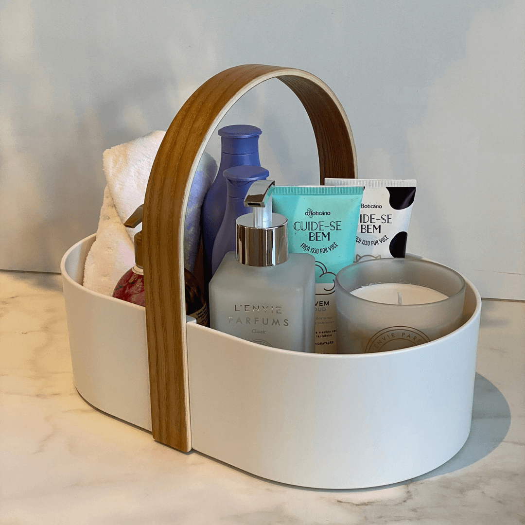 Organizador de Cosméticos Bellwood Branco