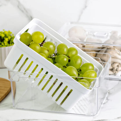 Kit 6 Organizadores de Geladeira Clear Fresh 2,2 Litros