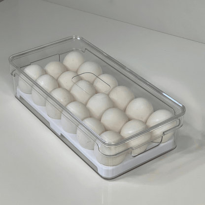 Organizador de Ovos Clear Fresh Natural 18 Ovos