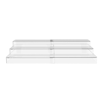 Organizador Multinivel Extensivel Clear Transparente 25cm x 29-54cm x 10,3cm