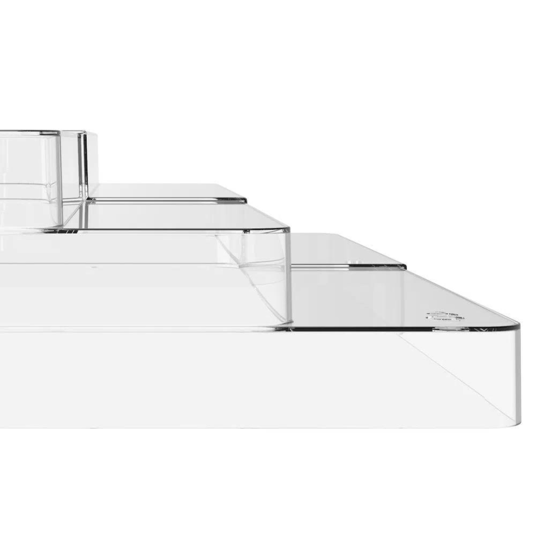 Organizador Multinivel Extensivel Clear Transparente 25cm x 29-54cm x 10,3cm