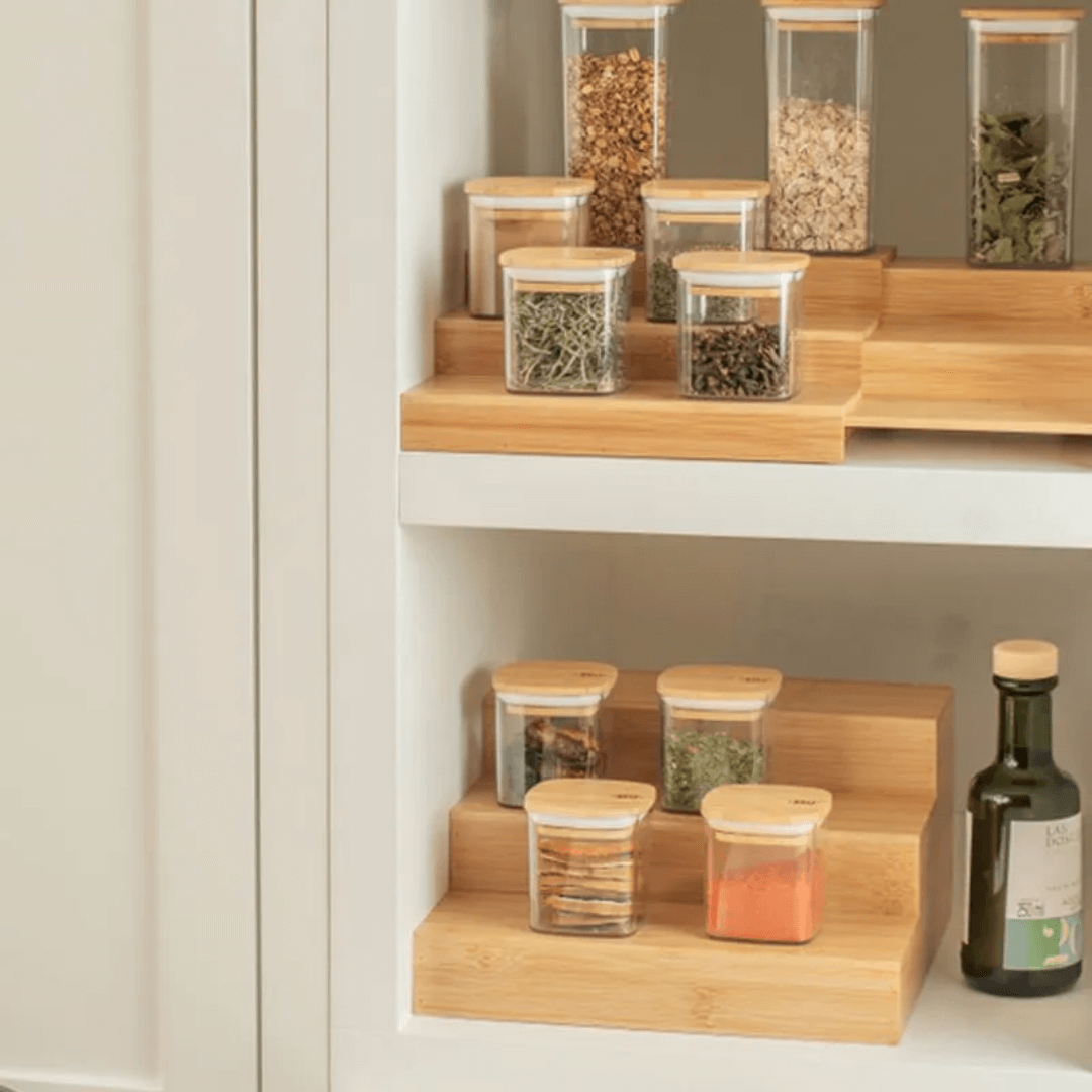 Organizador Multinivel Keep em Bambu 25cm x 13cm
