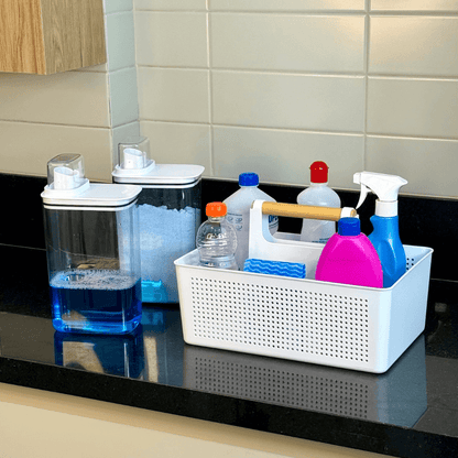 Organizador Multiuso com Alça Flow Branco 8 Litros