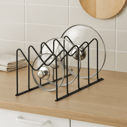 Organizador Para Formas, Tampas e Travessas Preto Fosco Linha Black