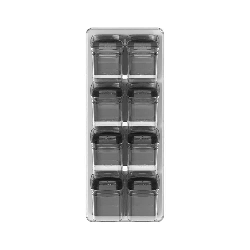 Organizador para Temperos Clear Natural 9 Peças
