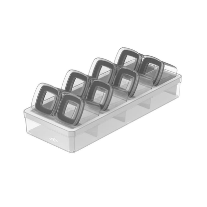 Organizador para Temperos Clear Natural 9 Peças