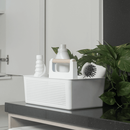 Organizador Multiuso com Alça Flow Branco 8 Litros