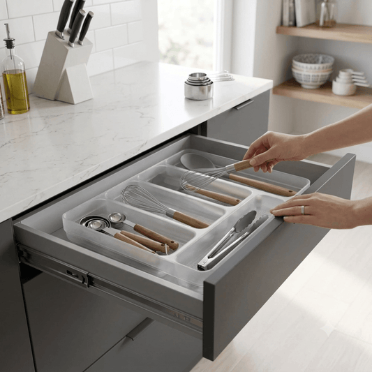 Organizador de Talheres Logic Natural 35cm x 27cm x 5,5cm