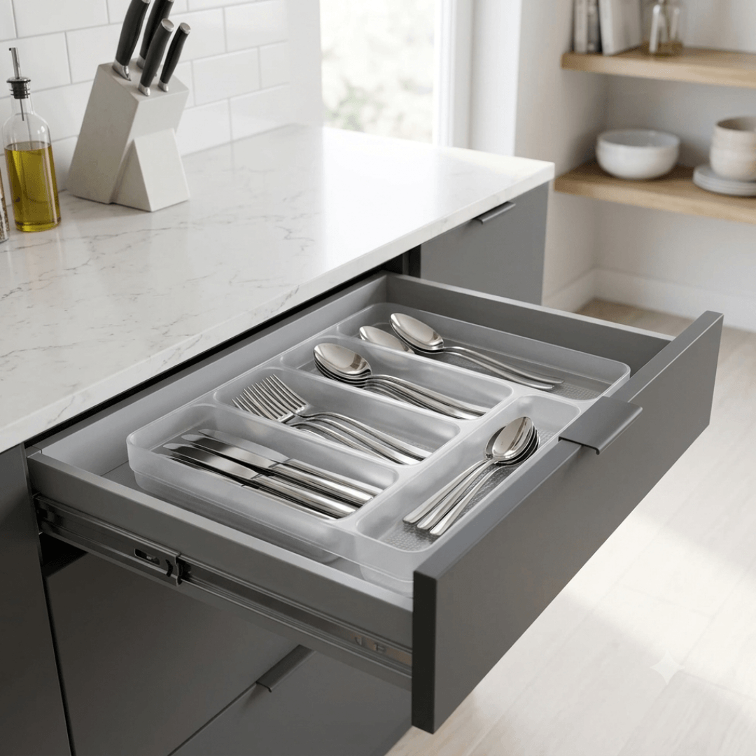 Organizador de Talheres Logic Natural 35cm x 27cm x 5,5cm