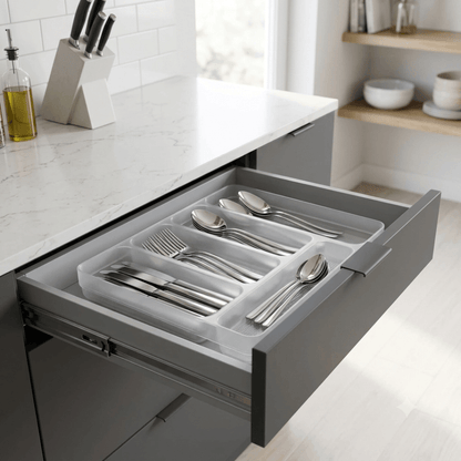 Organizador de Talheres Logic Natural 35cm x 27cm x 5,5cm