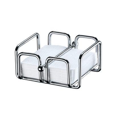 Porta Guardanapos Pequeno Com Peso Cromado