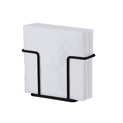Porta Guardanapos Preto Fosco 13,5cm