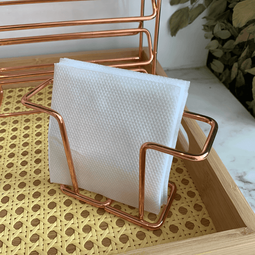 Porta Guardanapos Rose Gold
