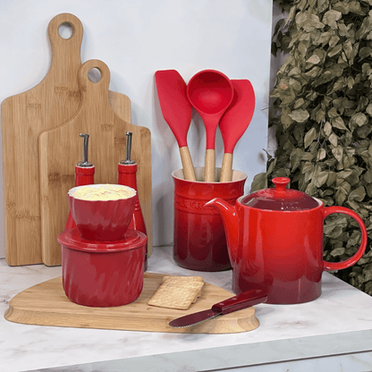 Porta Utensilios Cerâmica Clássico Vermelho 1 Litro Le Creuset