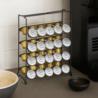 Porta Cápsulas de Café Nespresso Aço Preto