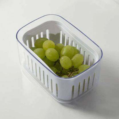Pote com Cesto Clear Fresh 14,5cm Branco