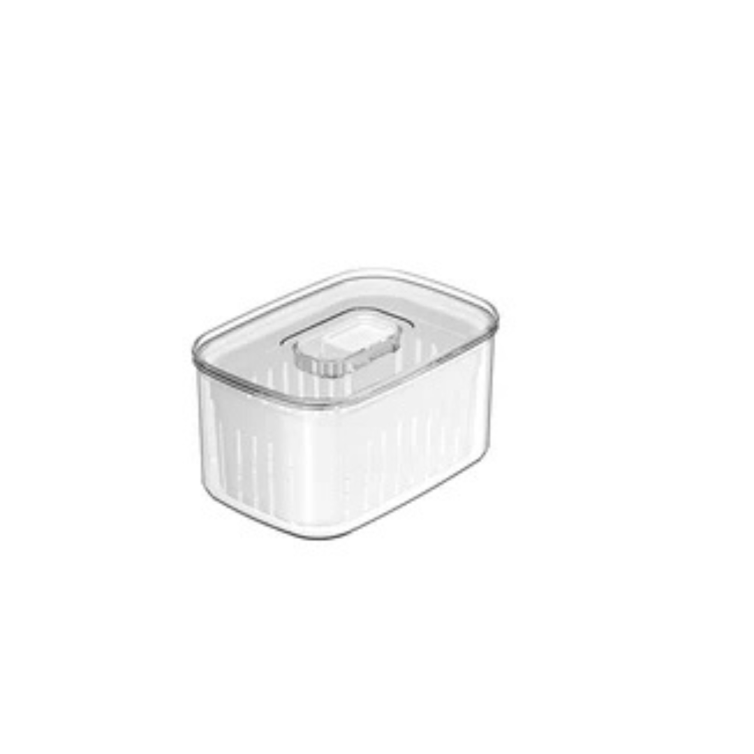 Pote com Cesto Clear Fresh 14,5cm Branco